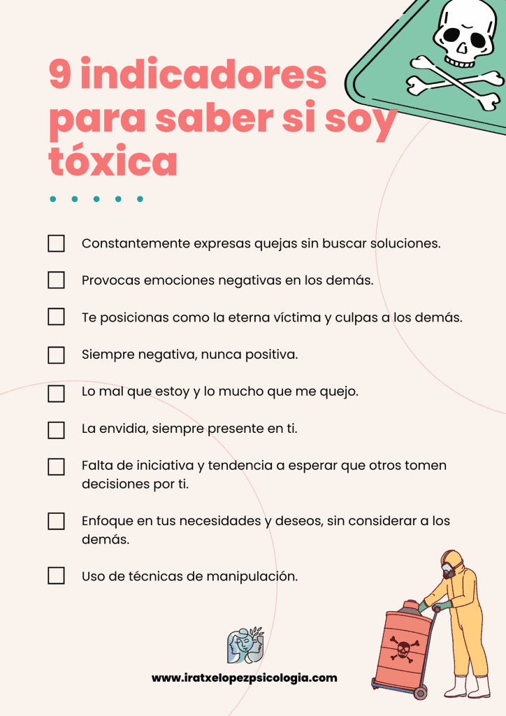 9 indicadores para saber si soy tóxica checklist