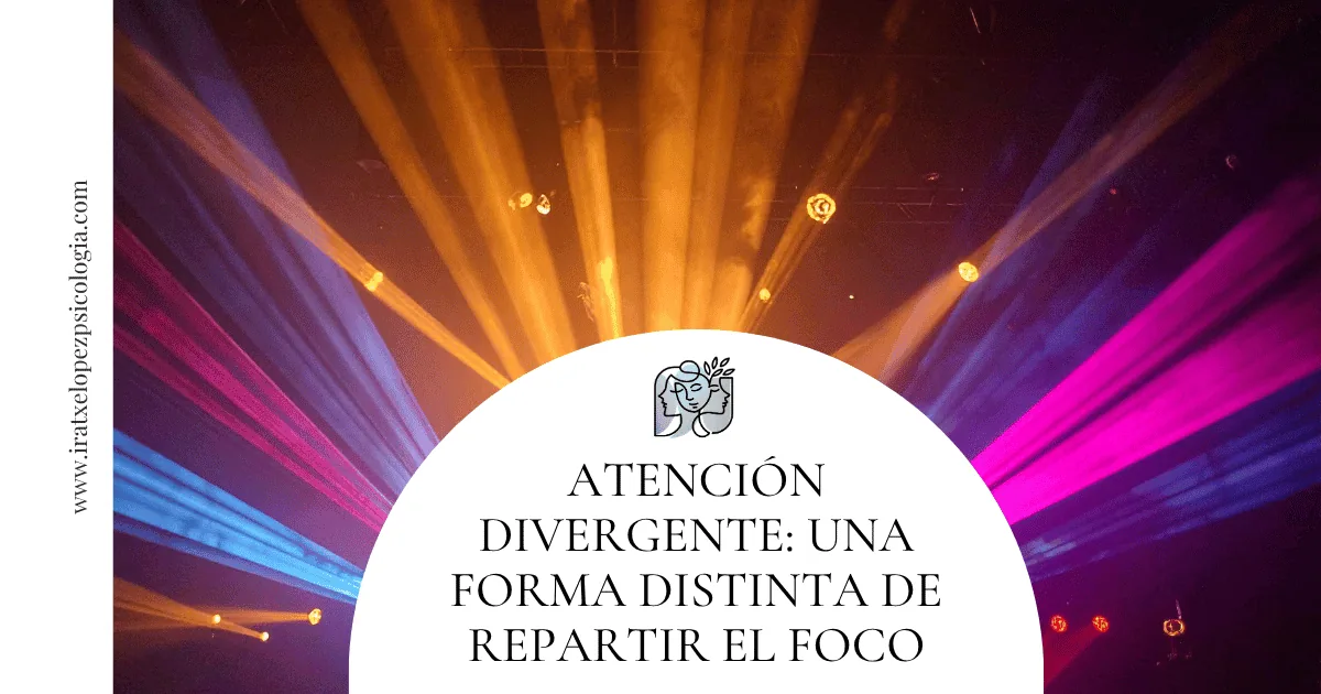 atención divergente focos para representar atención divergente