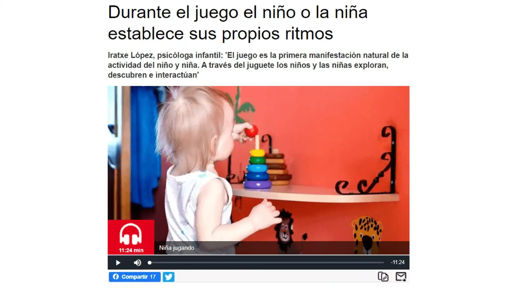 Intervención de la psicóloga Iratxe López Fuentes en Radio Euskadi